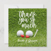 Golf Wedding Hartelijk dank voor uw kaart met lief (Voorkant)