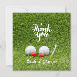 Golf Wedding Hartelijk dank voor uw kaart met lief