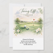 GOLF WEDDING Let’s Par-Tee Golf Party Invitation  Kaart (Voorkant)