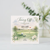 GOLF WEDDING Let’s Par-Tee Save the Date (Staand voorkant)