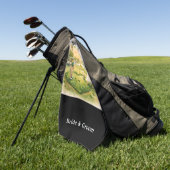 Golf Wedding Lucky in Love St. Patrick's Day theme Golfhanddoek (Groen)