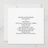 Golf Wedding Lucky in Love St. Patrick's Day theme Kaart (Achterkant)