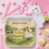 Golf Wedding Lucky in Love St. Patrick's Day theme Papieren Bordje (Feest)