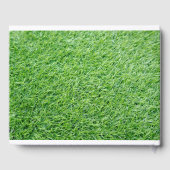 Golf Wedding met twee golfbal in liefde voor groen Gastenboek (Achterkant)