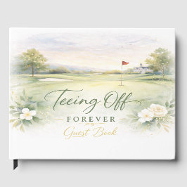Golf Wedding Napkins | Teeing Off Forever Country Gastenboek