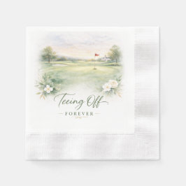 Golf Wedding Napkins | Teeing Off Forever Country Servet