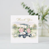 GOLF WEDDING thank you card  (Staand voorkant)