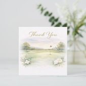 GOLF WEDDING thank you card  (Staand voorkant)