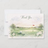 GOLF WEDDING thank you card  Bedankkaart (Voorkant)