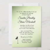 Golf Wedding Theme Green Invitations Kaart (Voorkant)
