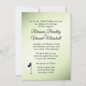 Golf Wedding Theme Green Invitations Kaart (Voorkant)