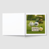 Golf Wedding with balls on green grass bride groom Gastenboek (Volledig)