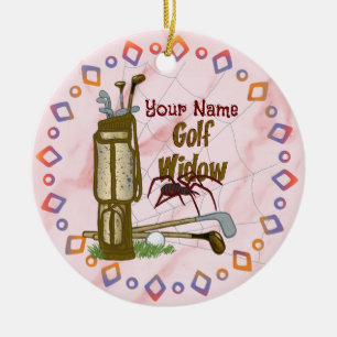 Golf Weduwe golf Keramisch Ornament
