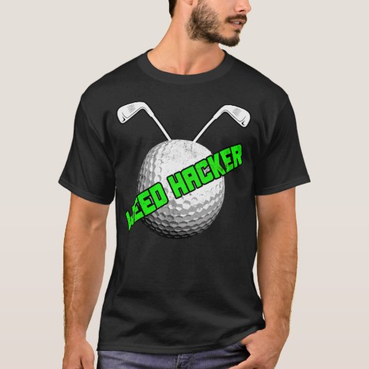 Golf Weed Hacker Sport Game Golfing Golfer badmint T-shirt (Voorkant)