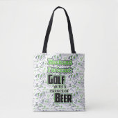 Golf Weekend Forecast Tote Bag (Voorkant)