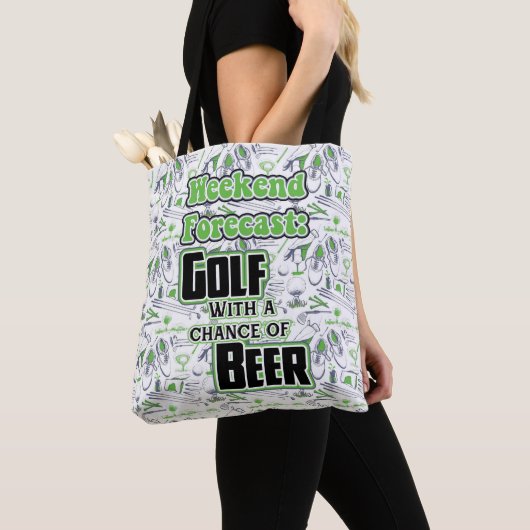Golf Weekend Forecast Tote Bag (Dichtbij)