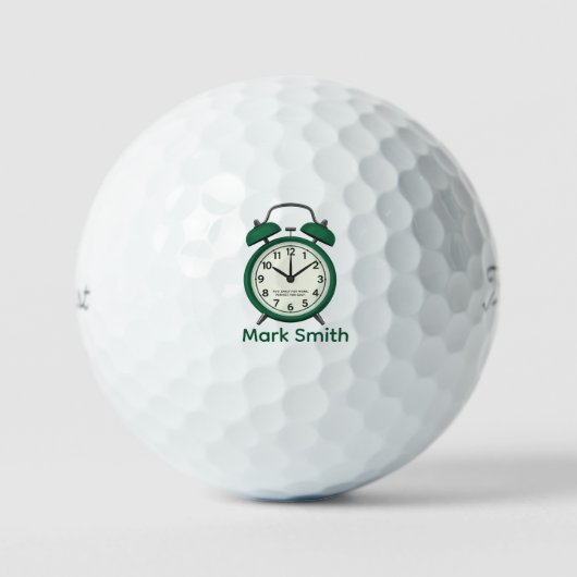 Golf wekker voor golfer golfballen (Voorkant)