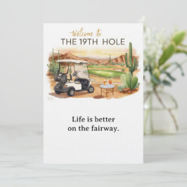Golf Welcome to golfer house  FOR Arizona cocktail Kaart