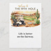 Golf Welcome to golfer house  FOR Arizona cocktail Kaart (Voorkant)