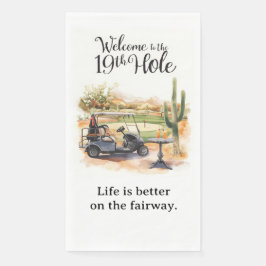 Golf Welkom bij golfer huis  VOOR Arizona cocktail Servet
