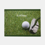 Golf Welkom deur mat golf en Putter (Voorkant)