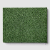 Golf Welkom in onze thuisgolfer op groen gras Gastenboek (Achterkant)