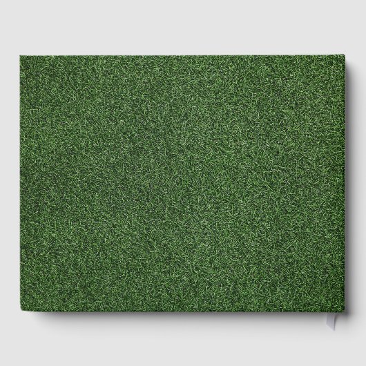 Golf Welkom in onze thuisgolfer op groen gras Gastenboek (Achterkant)