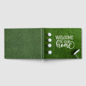 Golf Welkom in onze thuisgolfer op groen gras Gastenboek (Volledig)