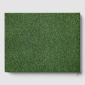 Golf Welkom in onze thuisgolfer op groen gras Gastenboek (Achterkant)