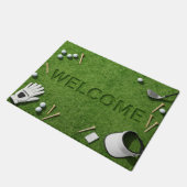 Golf Welkom Thuis bij de Golfer Deurmat (Schuin)