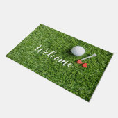 Golf-welkomstmat met liefde voor groen gras deurmat (Schuin)