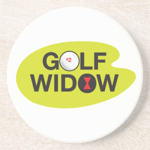 Golf Widow Badge of Honor Zandsteen Onderzetter