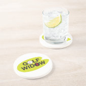 Golf Widow Badge of Honor Zandsteen Onderzetter (Zijkant)