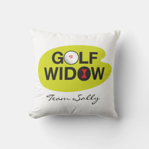 Golf Widow Badge van Honor gepersonaliseerd Kussen