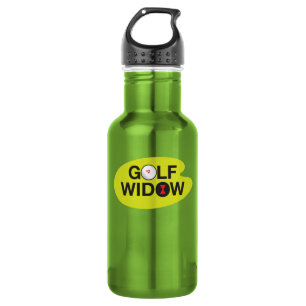 Golf Widow_Badge van Honor_on de groene Waterfles