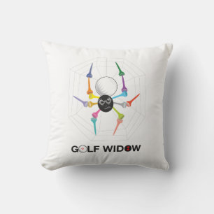Golf Widow Black Widow Spider T - shirts Kussen