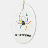 Golf Widow Black Widow Spider T - shirts_personali Keramisch Ornament (Links)