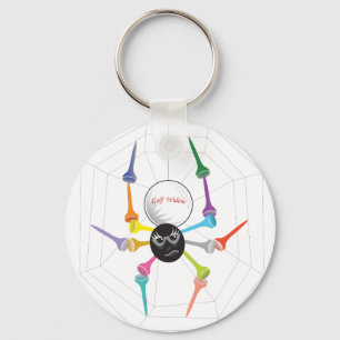 Golf Widow Black Widow Spider T - shirts Sleutelhanger