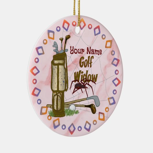 Golf Widow golf Keramisch Ornament (Rechts)