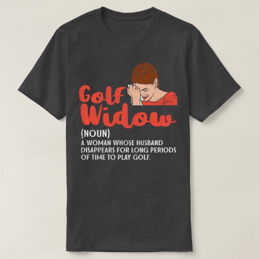 Golf Widow T-shirt (Design voorkant)