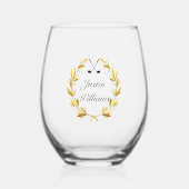 Golf Wijnglas Zonder Voet (Voorkant)