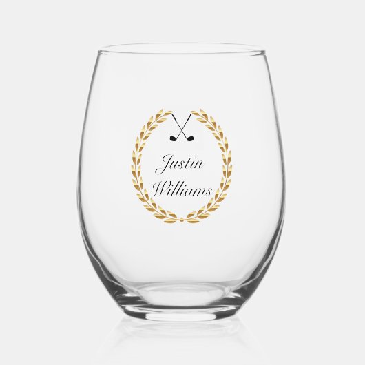 Golf Wijnglas Zonder Voet (Voorkant)