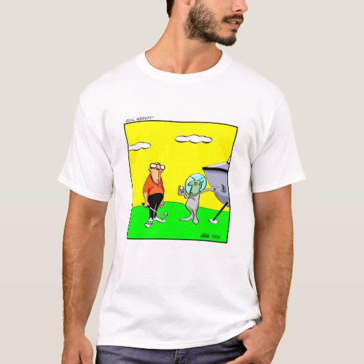 Golf "Wild Shot" Humor T-shirt (Voorkant)