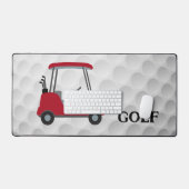 Golf Winkelwagen Design Desk Mat (Keyboard & Muis)