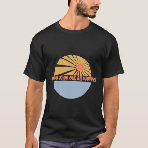 Golf Wipe Out Alle Zorgen Retro Zon & Oceaan Ontsp T-shirt