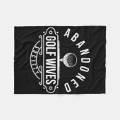Golf Wives Society Golf Echtgenote Van Een Golfspe Fleece Deken (Voorkant (Horizontaal))
