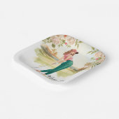 Golf Woman golfer on golf course Papieren Bordje (Gebogen)