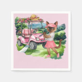 Golf Woman thema voor LADY TOURNAMENT Servet (Voorkant)