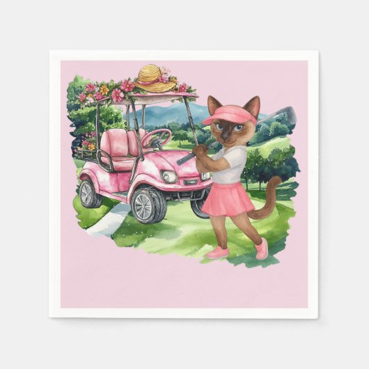 Golf Woman thema voor LADY TOURNAMENT Servet (Voorkant)