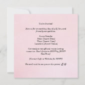 Golf Woman toernooi Roze thema Kaart (Achterkant)